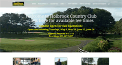 Desktop Screenshot of holbrookccgolf.com